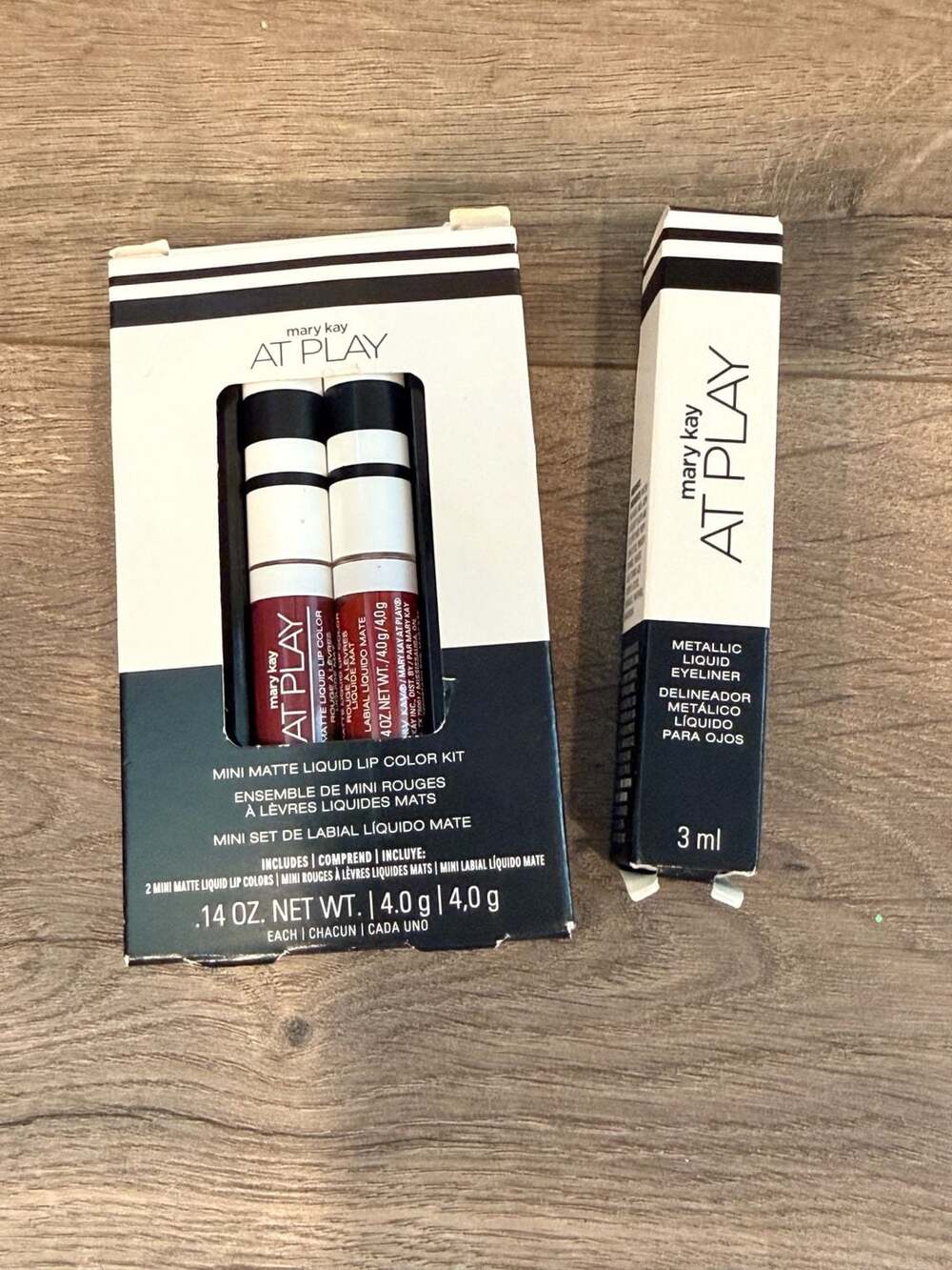 Mary Kay At Play Bundle Mini Matte Liquid Lip Color Kit & Silver Liquid Eyeliner